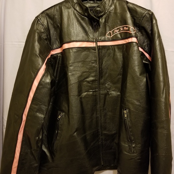 WOMAN LEATHER BIKER COAT - Picture 4 of 4